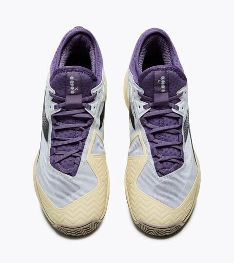 Tennis shoe for clay courts - Precision - Men&rsquo;s SPEED BLUSHIELD FLY 5 CLAY RUTABAGA/BLK/GRAPE COMPOTE - Diadora