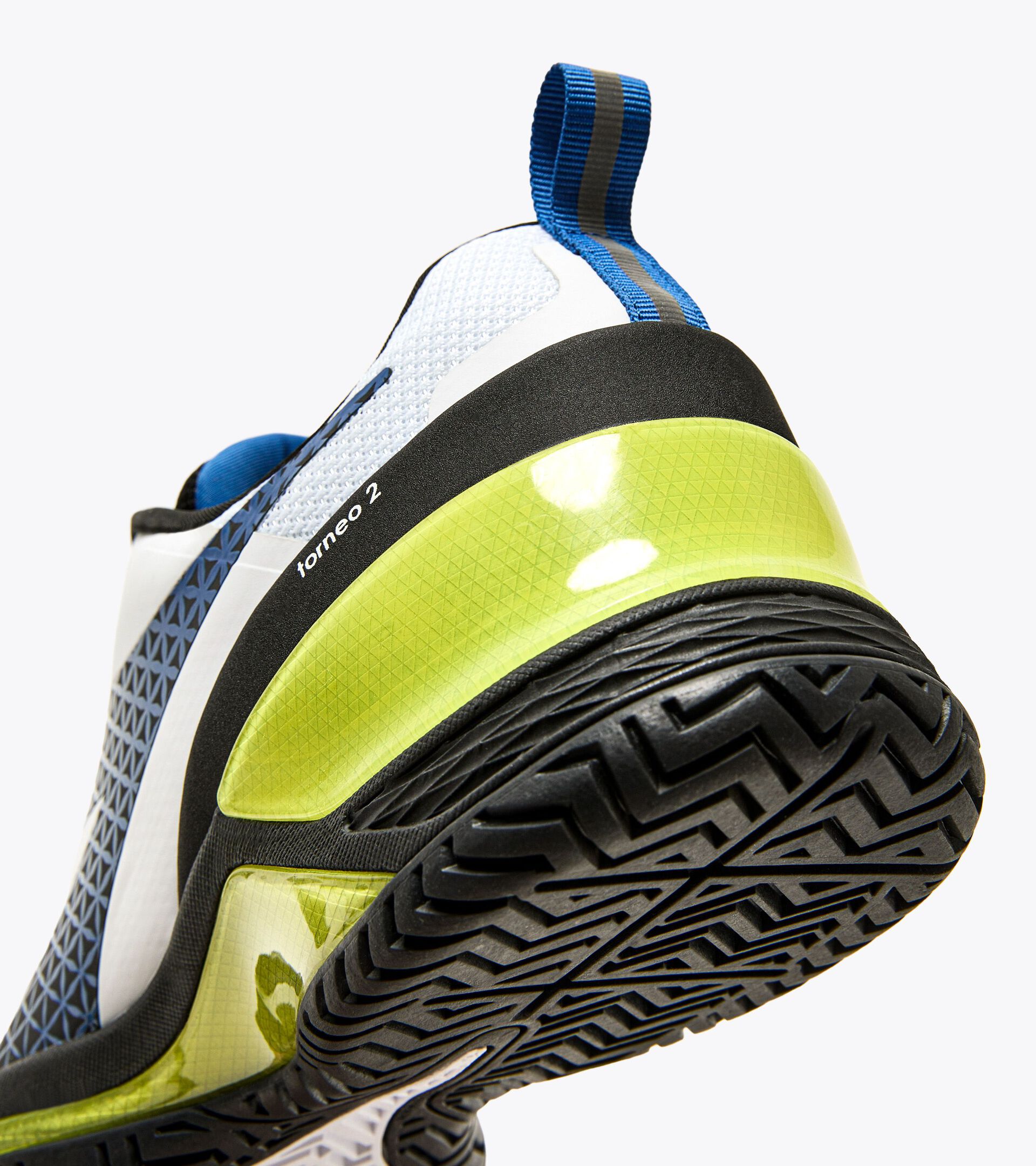 Chaussures de tennis pour terrains durs ou en terre battue - Homme  BLUSHIELD TORNEO 2 AG BLC/DEJA VUE BLEU/NOIR - Diadora
