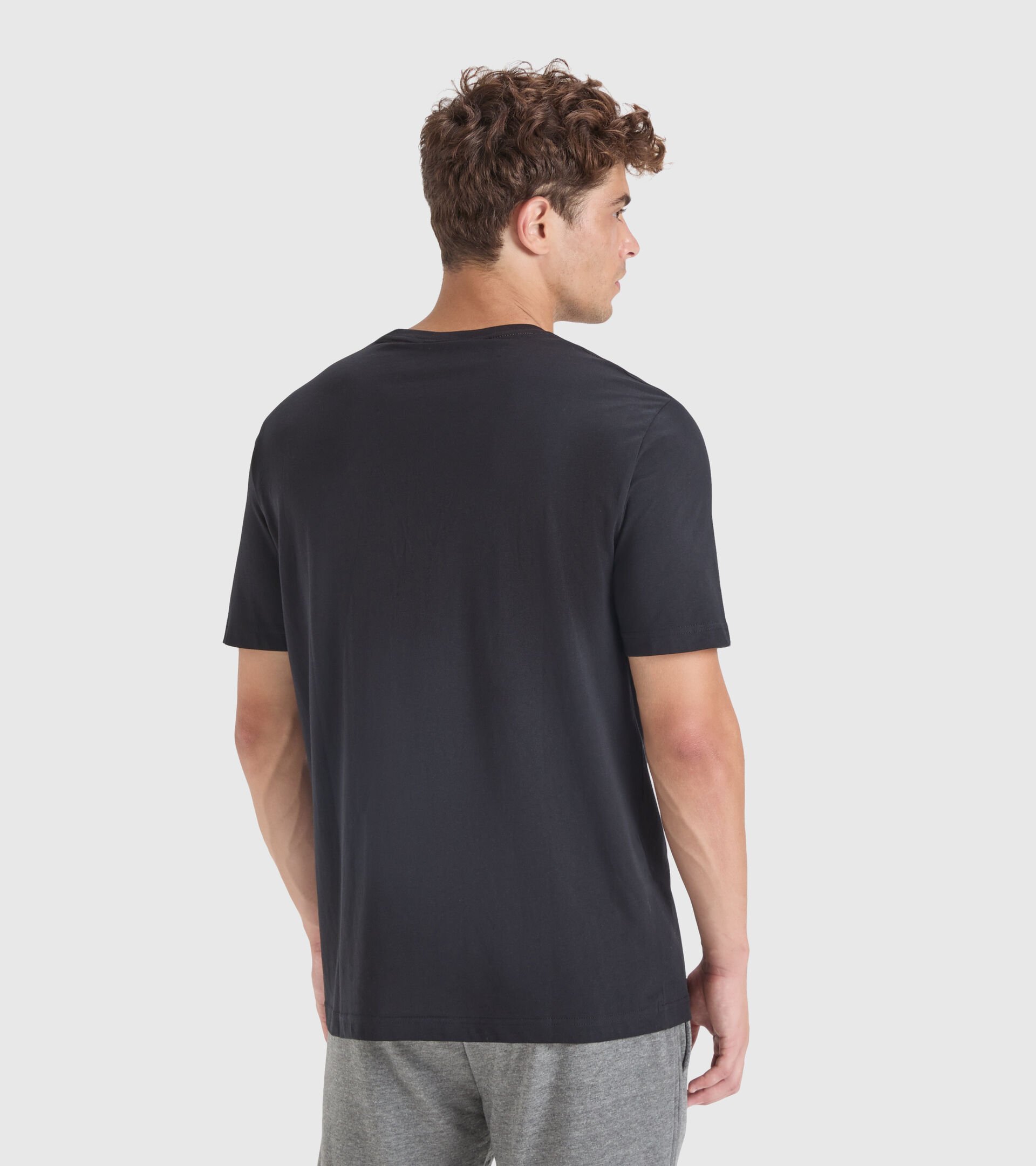 Cotton T-shirt - Men T-SHIRT SS DRIFT BLACK - Diadora