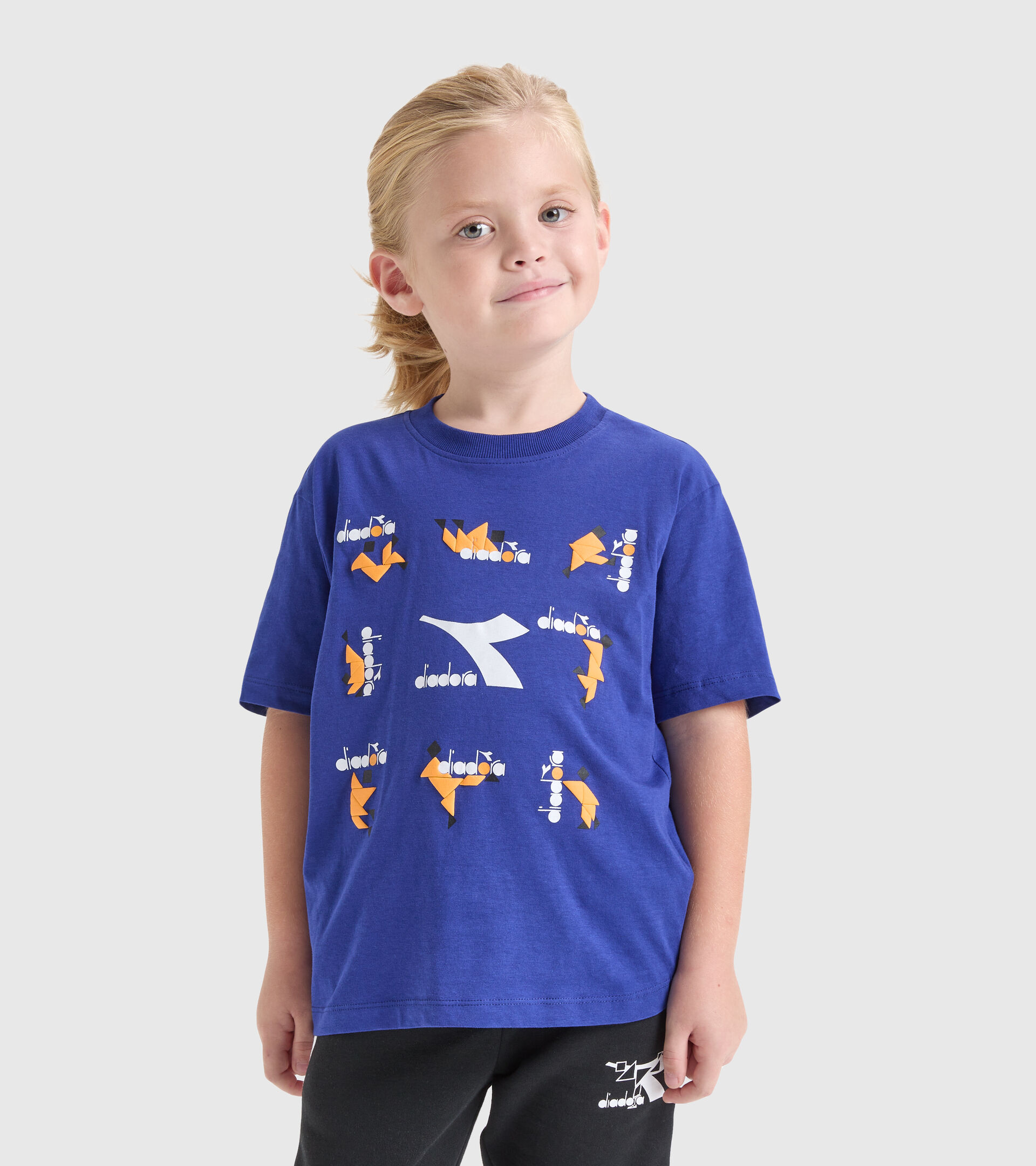 Sportliches T-Shirt - Jungen JB.T-SHIRT SS TWISTER SODALITH BLAU - Diadora