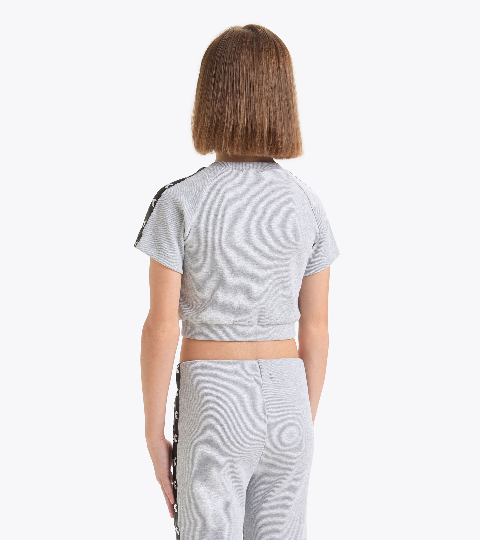 Ribbed crop top - Girl
 JG. CROP TOP TAPE HIGH RISE MELANGE - Diadora