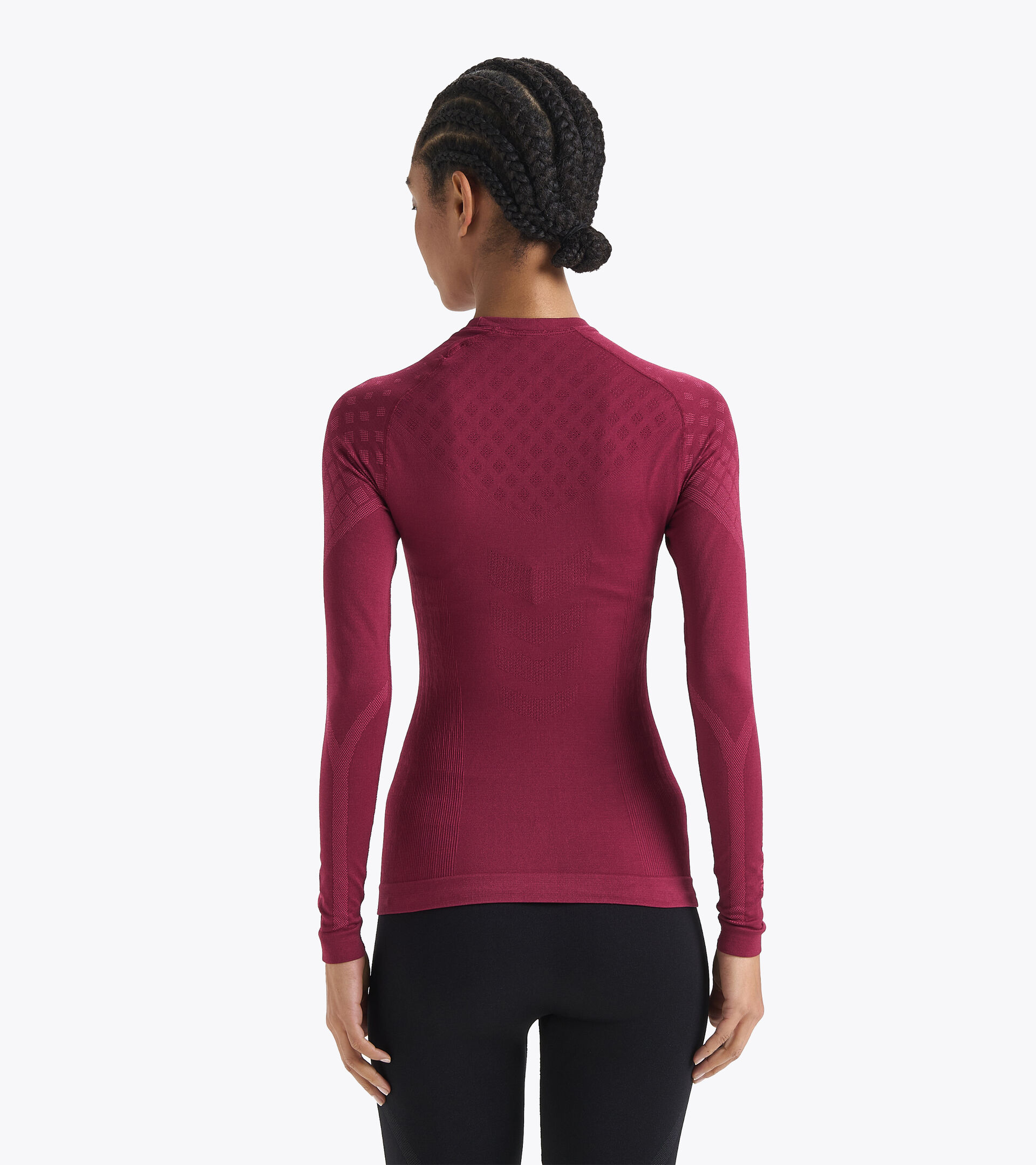 Long-sleeved training t-shirt - Women L. LS T-SHIRT ACT VIOLET RUBINE - Diadora