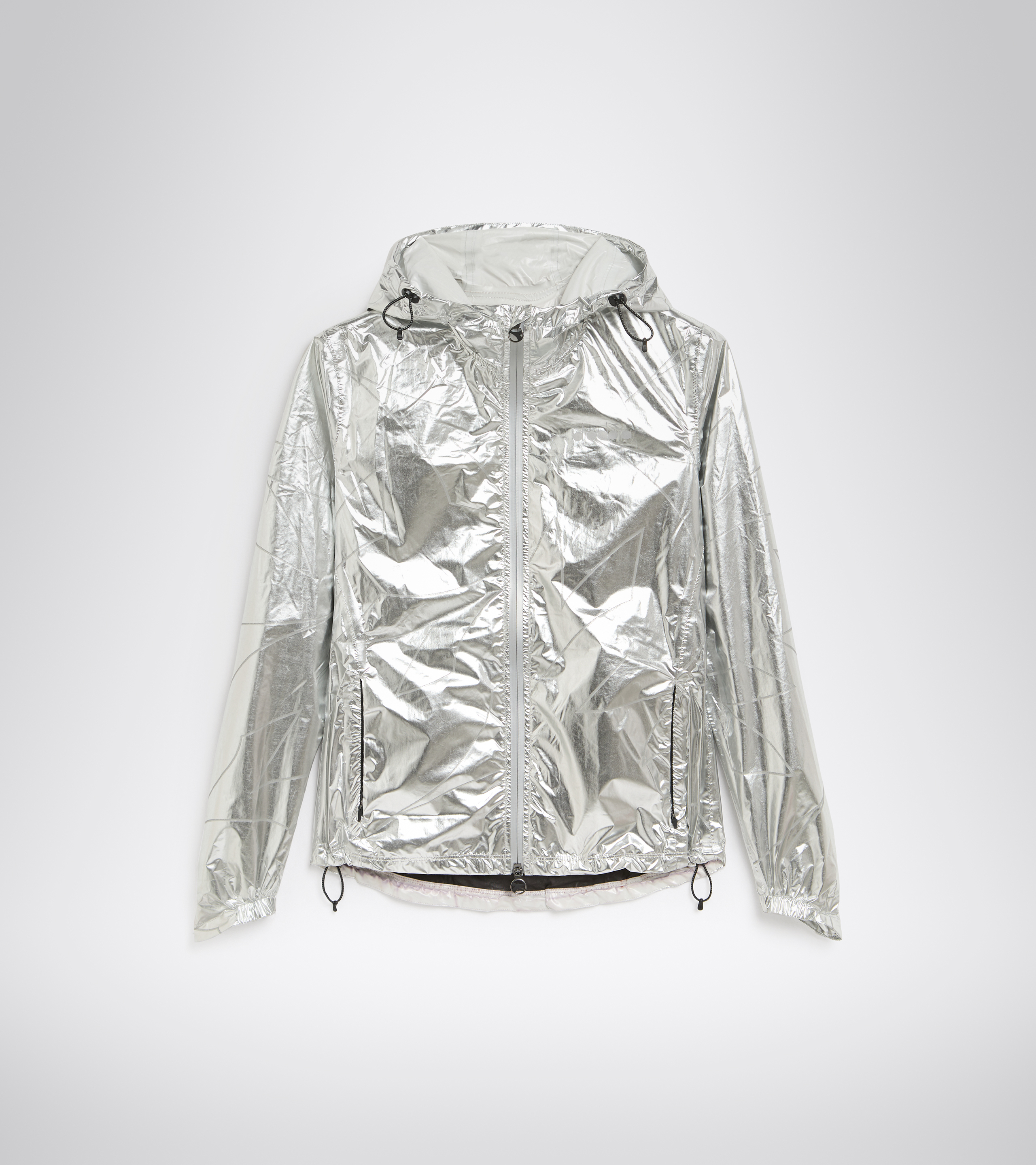 Waterproof running jacket - Women L. RAIN LOCK JACKET SILVER REFLEX - Diadora
