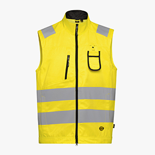 HV VEST ISO 20471, FLUORESCENT YELLOW, medium