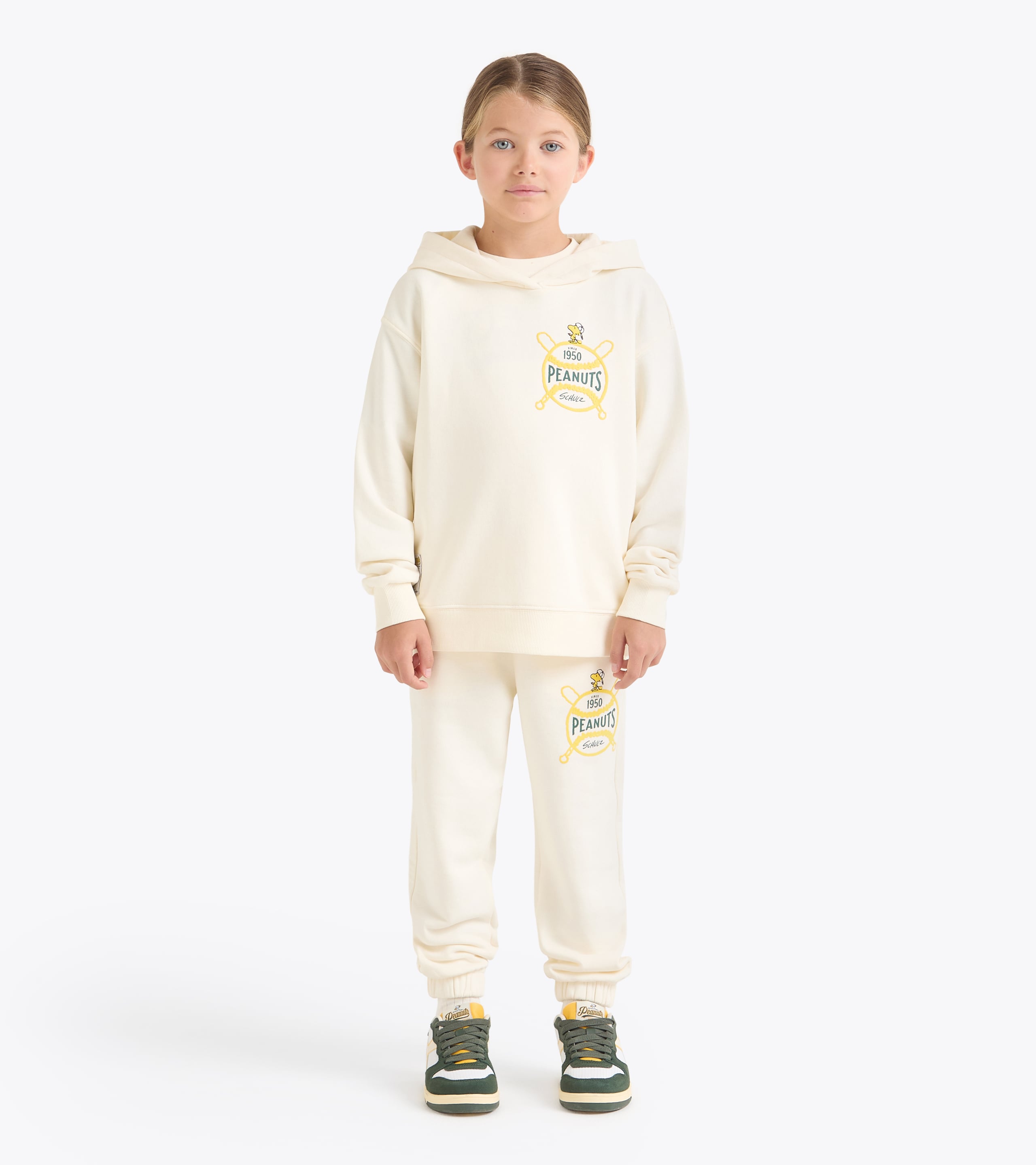 JG PEANUTS TRACKSUIT gardenia white Cotton tracksuit - Diadora x ...