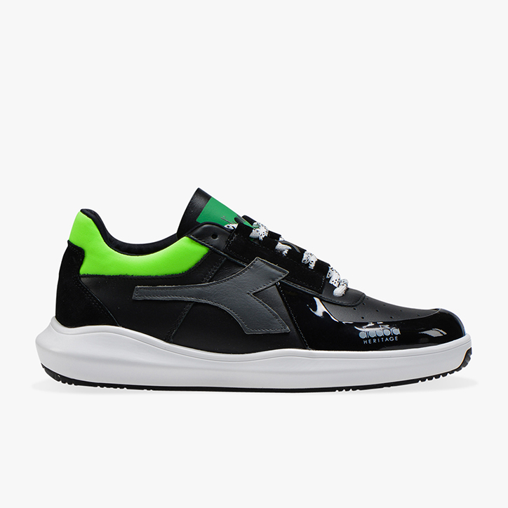 MI BASKET H LOW MDS FLUO, GREEN FLUO, large