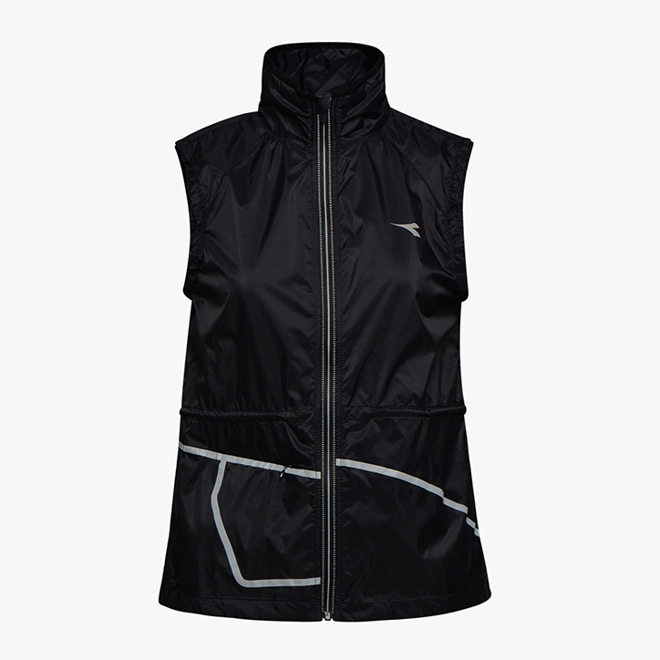 L. VEST, BLACK, large