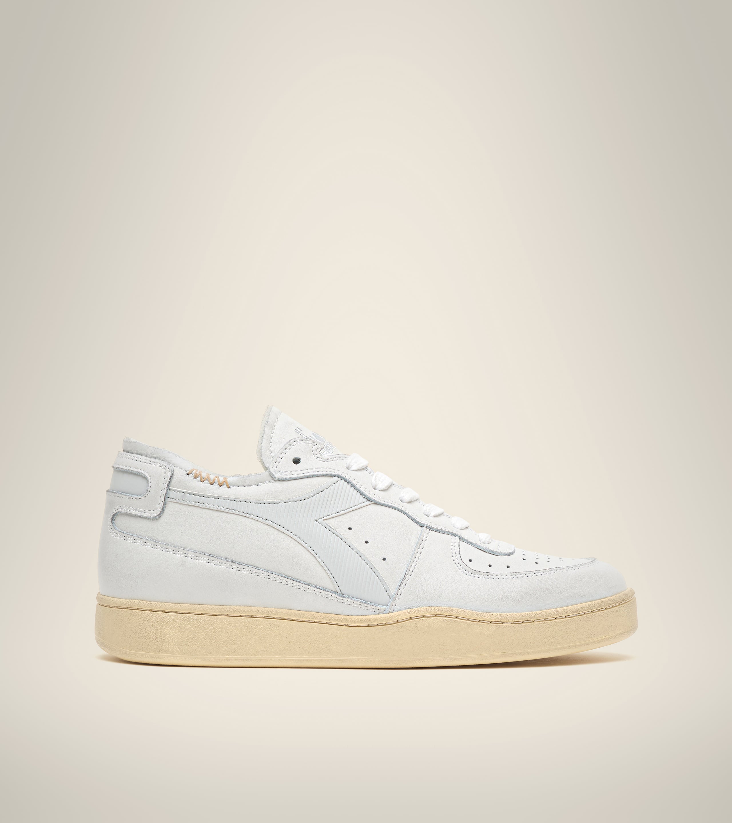 Diadora Mi Basket Row Cut Terry Sneakers In Green