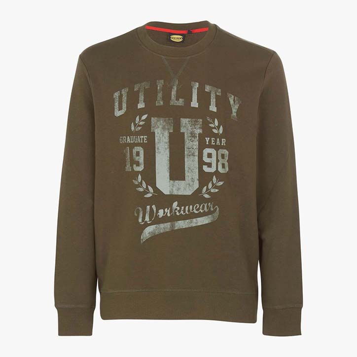 SWEATSHIRT GRAPHIC, MILITARY GREEN, large