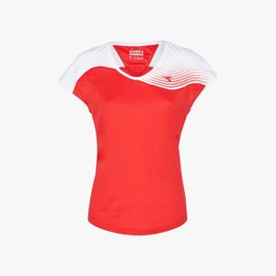 L. T-SHIRT COURT, RED, medium