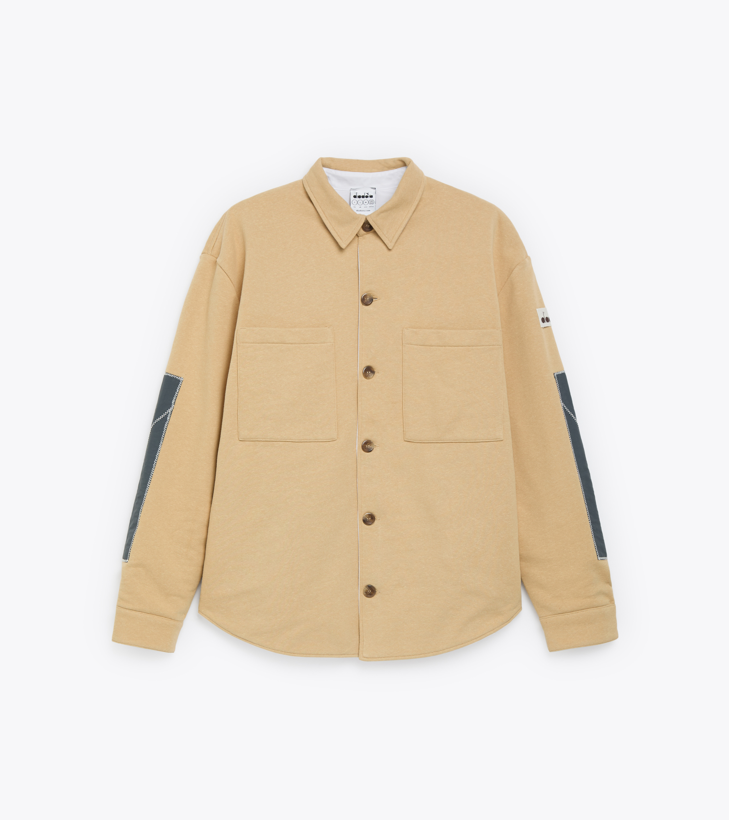 Made in Italy reversible overshirt - Men OVERSHIRT REVERSIBLE 2030 WARM SAND - Diadora