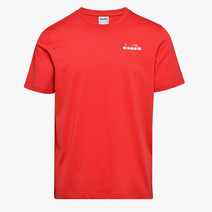 SS T-SHIRT CHROMIA, DARK RED, large