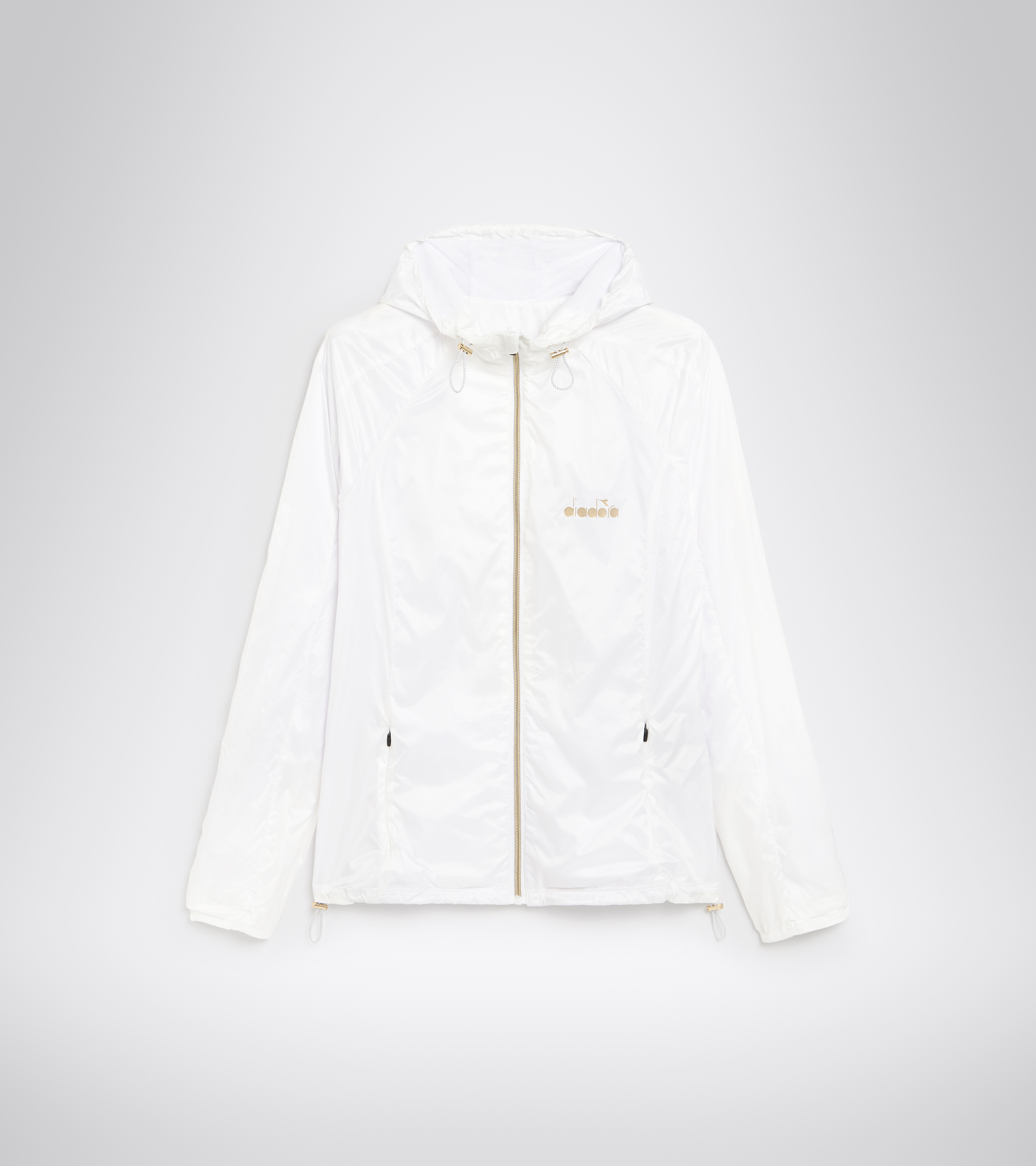 Veste de running coupe-vent - Femme L. JACKET GOLD BLANC VIF - Diadora
