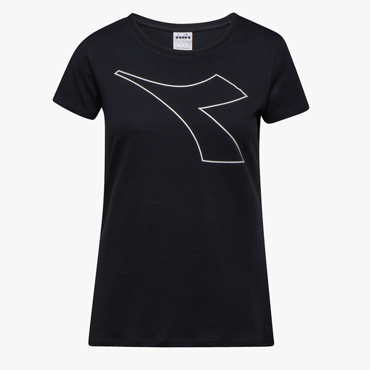 L.SS T-SHIRT FREGIO, BLACK, large