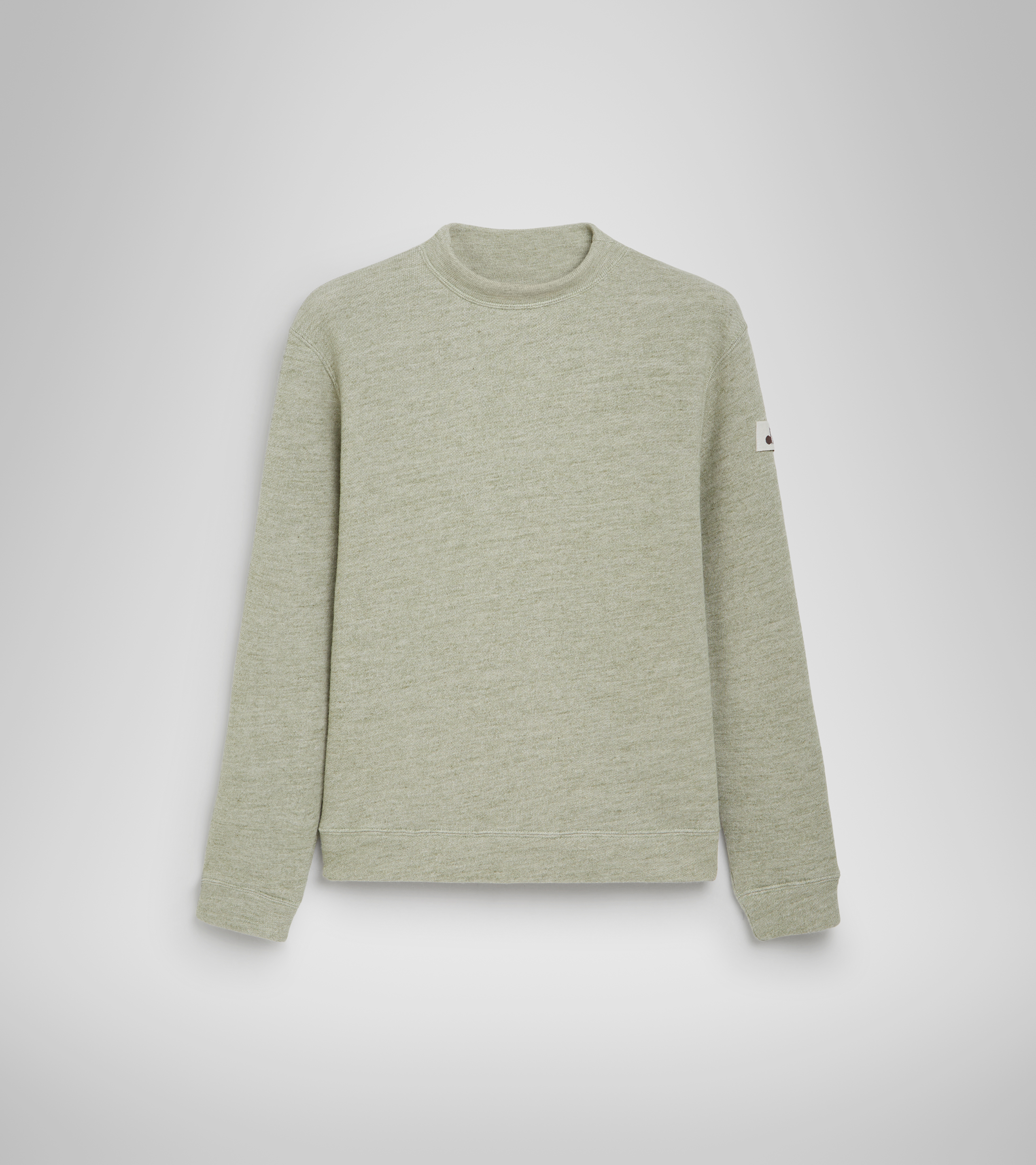 Crew-neck sports sweatshirt - Women’s L. SWEATSHIRT CREW MANIFESTO 2030 DESERT SAGE MELANGE - Diadora