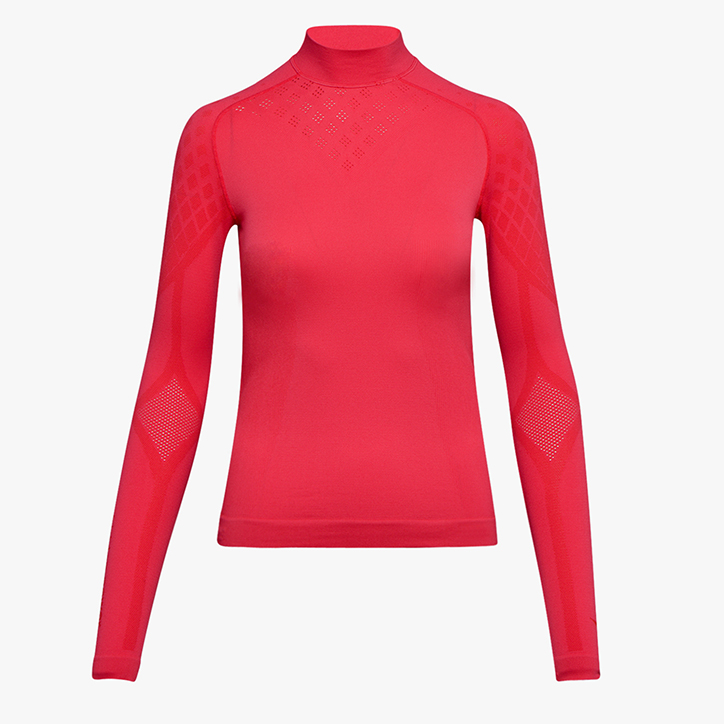 L. TURTLE NECK ACT, RED FLAME, large