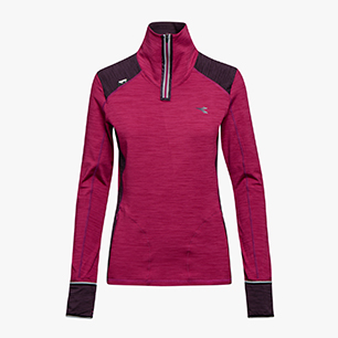 L. WARM UP T-SHIRT WINTER, VIOLET BOYSENBERRY, medium