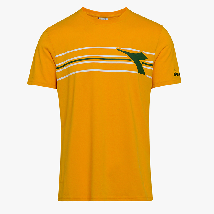 SS T-SHIRT FREGIO, ORANGE MUSTARD, large