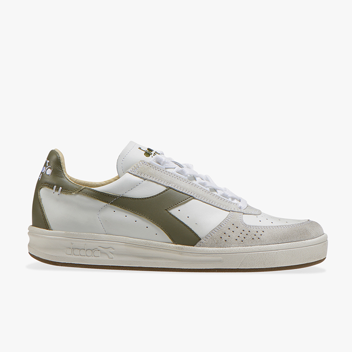 B.ELITE H LEATHER DIRTY, WHT/BURNT OLIVE/BURNT OLIVE, large