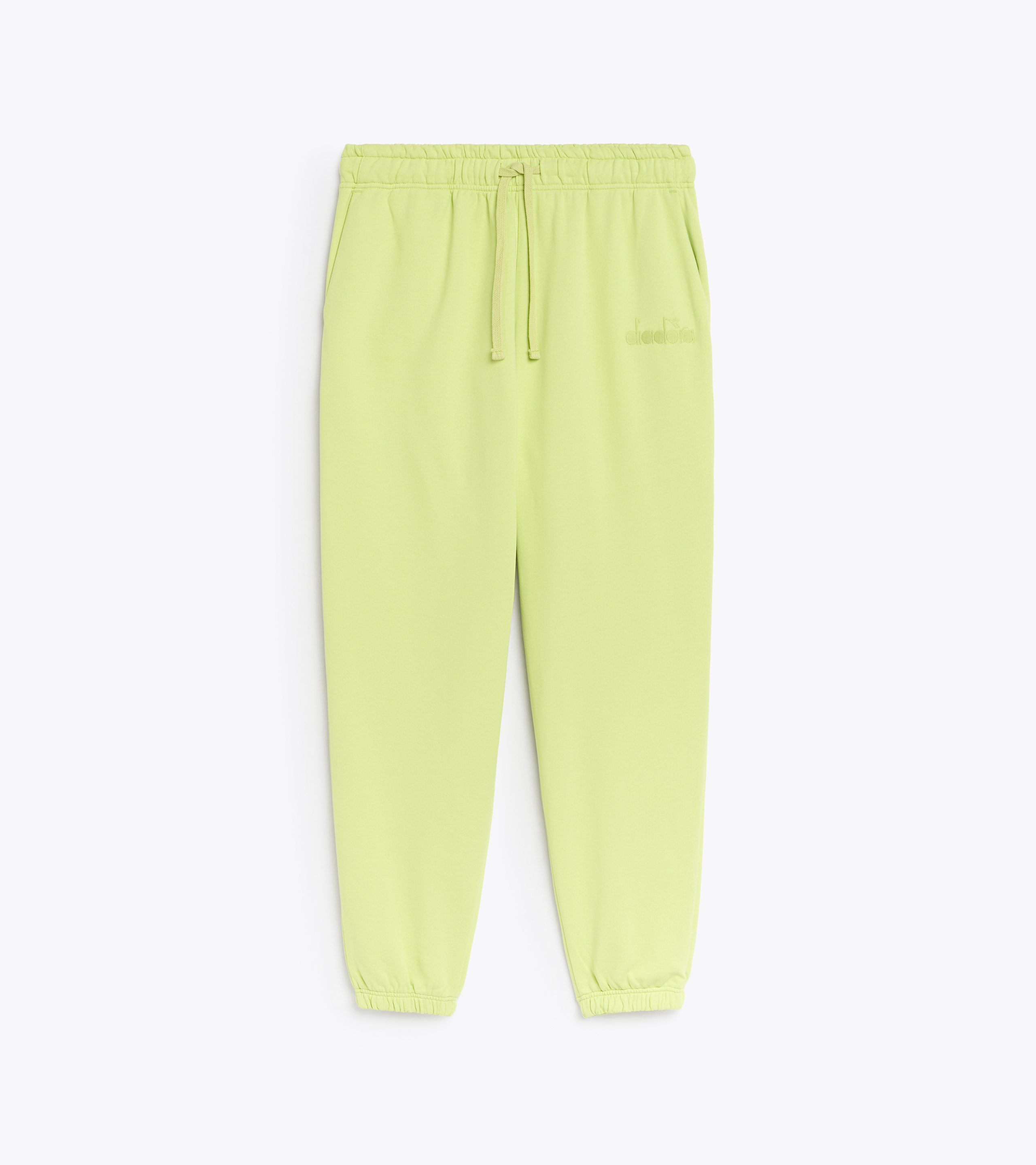 Cotton sweatpants - Gender neutral PANT SPW LOGO DARK LIME GREEN - Diadora