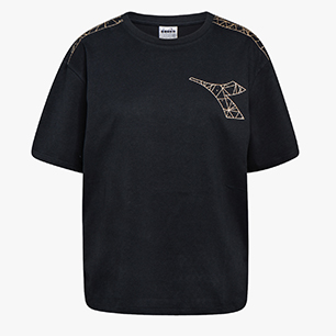 L. SS T-SHIRT FREGIO, BLACK, medium