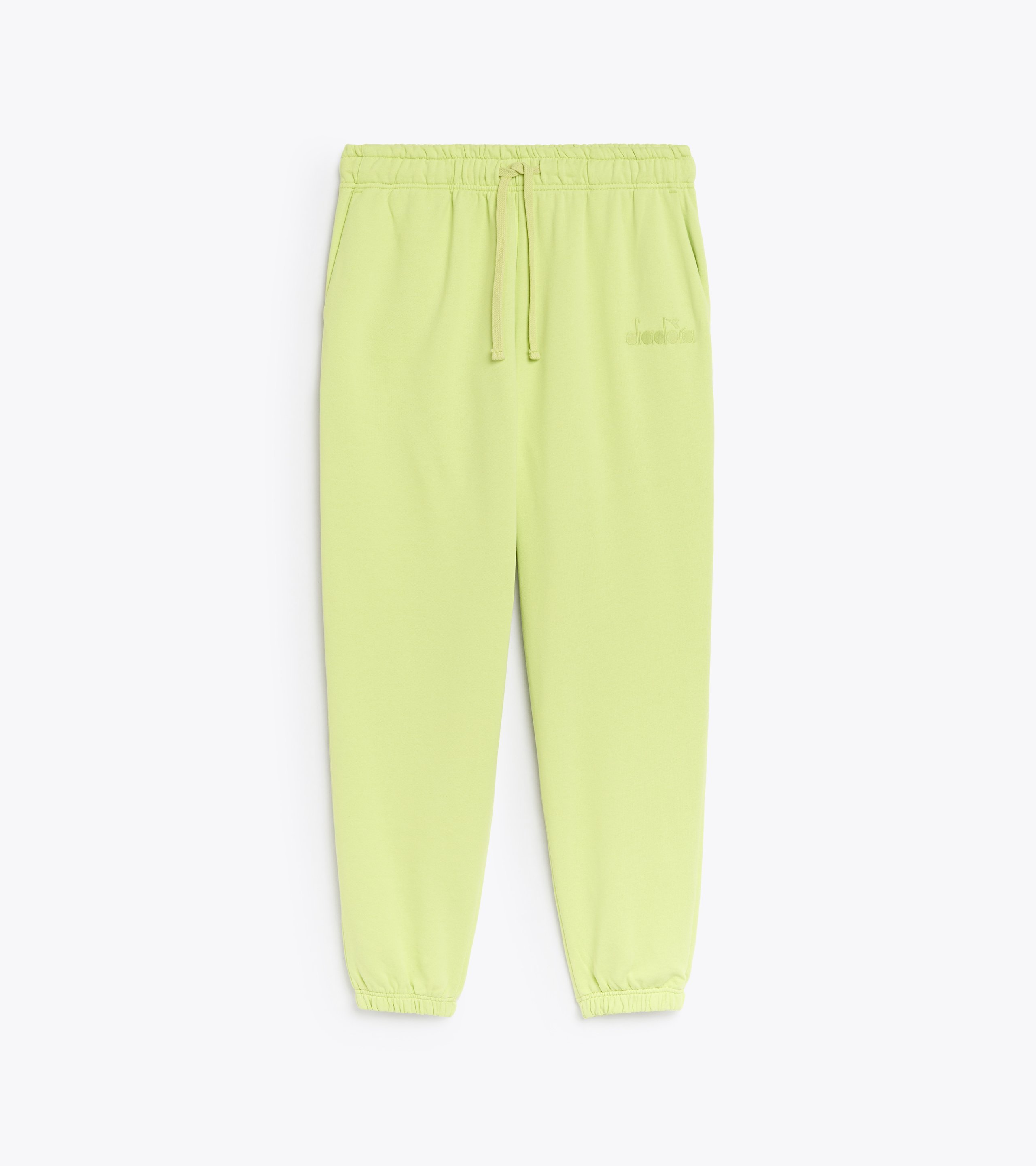 Cotton sweatpants - Gender neutral PANT SPW LOGO DARK LIME GREEN - Diadora