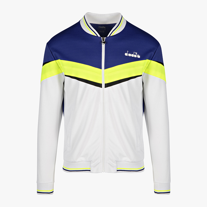 FZ JACKET, BRIGHT WHITE/ROYAL BLUE, large