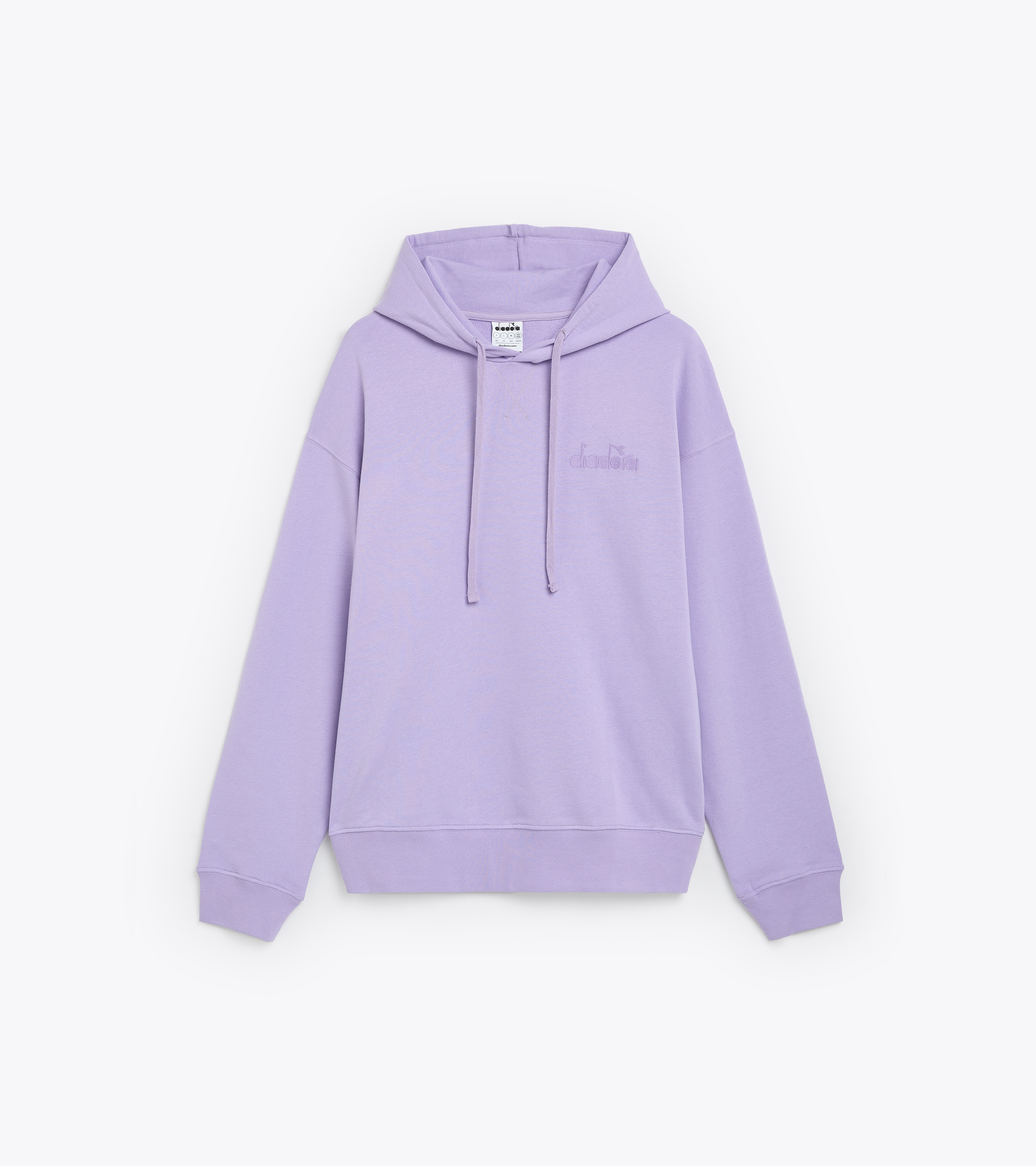 Sudadera con capucha de algodón - Unisex HOODIE SPW LOGO ROSA PURPURA - Diadora