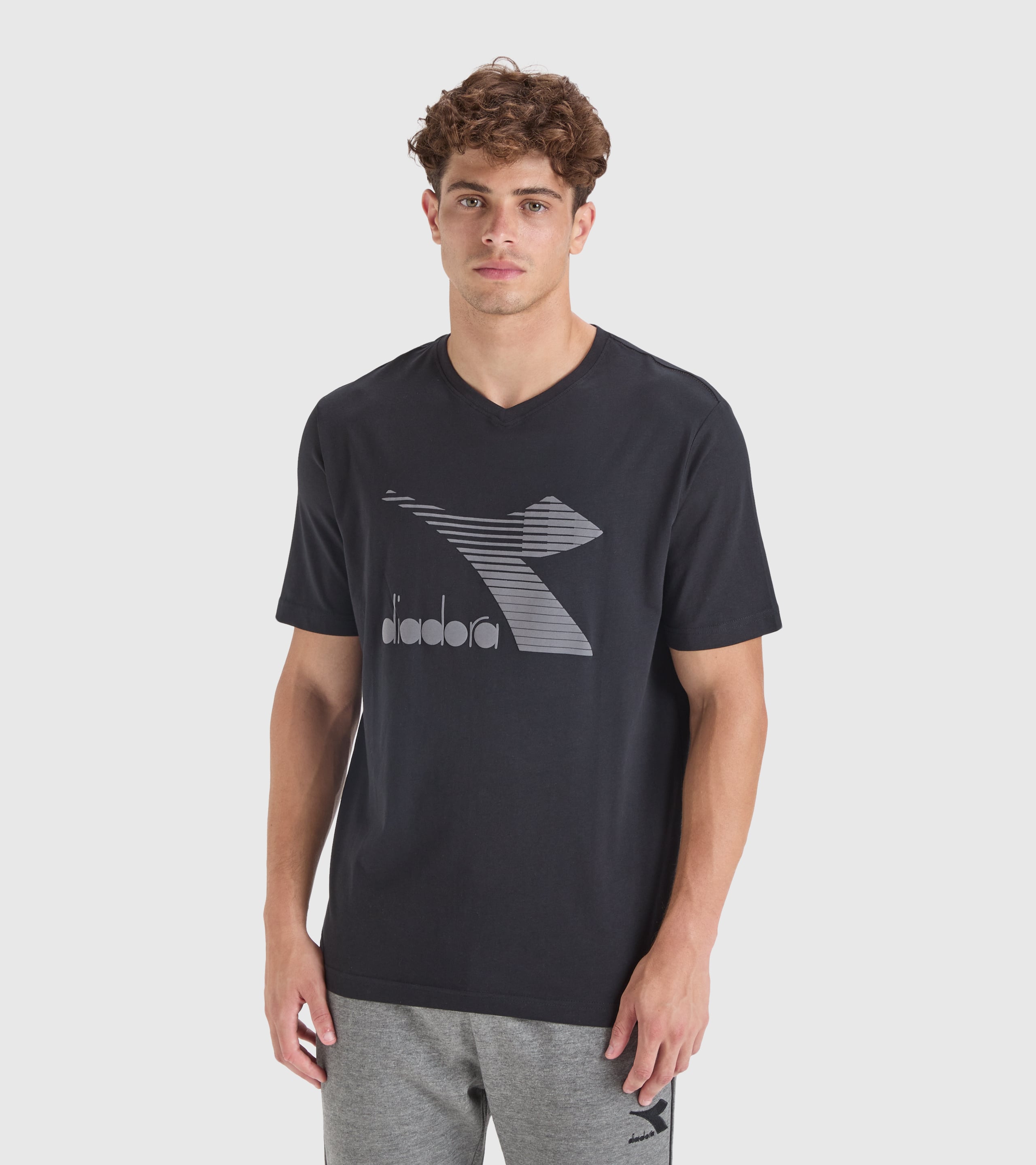 Diadora Blu Cotton Men Shirt