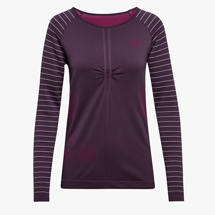 L. LS TECHFIT T-SHIRT, VIOLET PERFECT, large