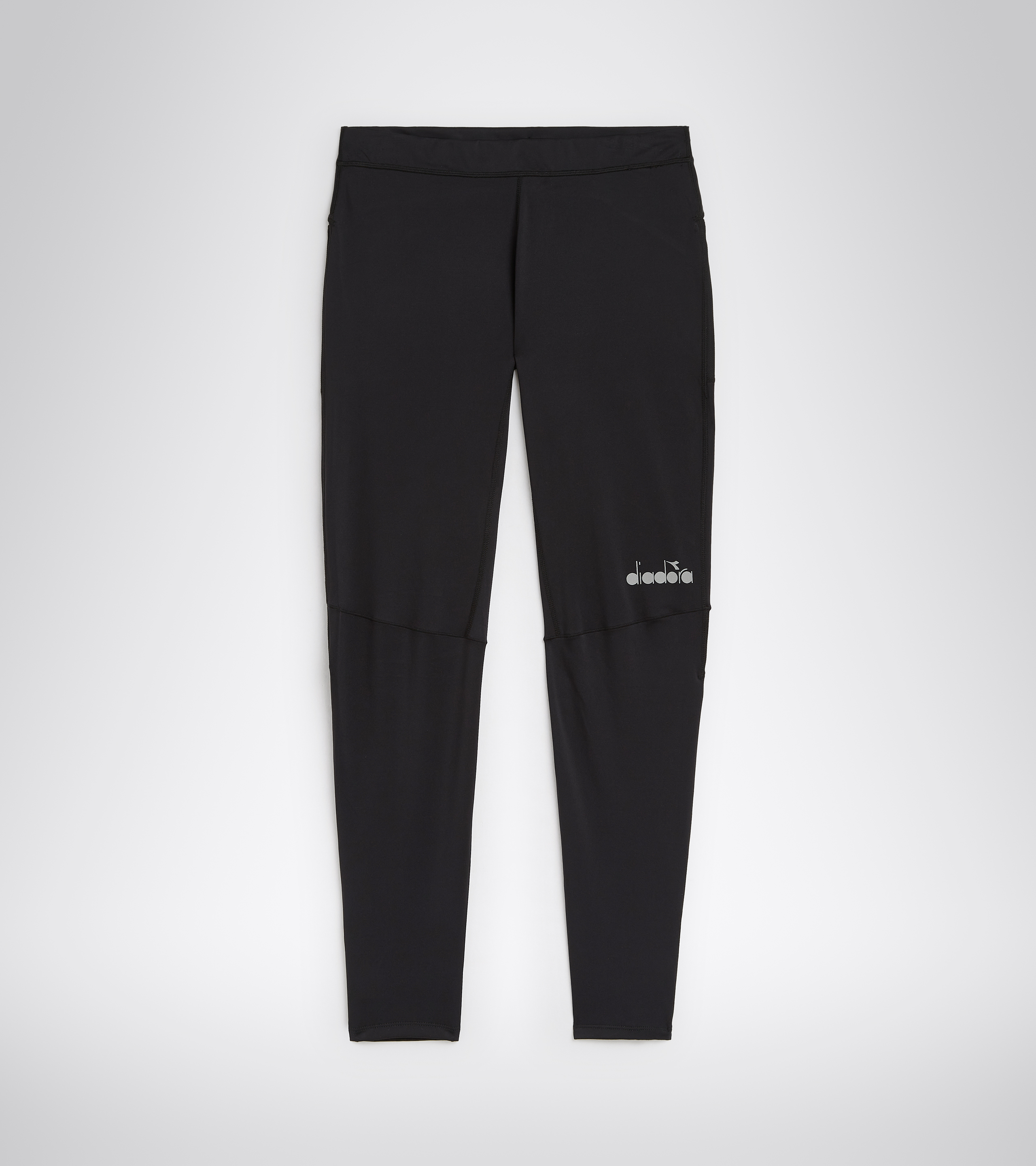 Lauf-Leggings figurbetont - Herren RUNNING TIGHTS SCHWARZ - Diadora