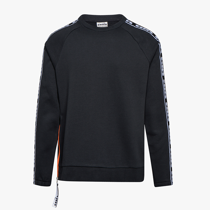 SWEATSHIRT CREW TROFEO, BLACK, large