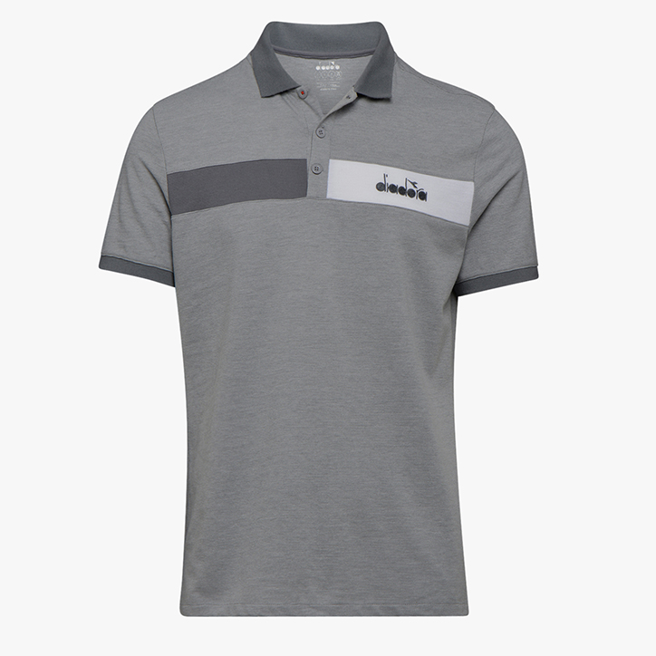 POLO STATEMENT SS, HELL MITTELGRAU MELANGE, large
