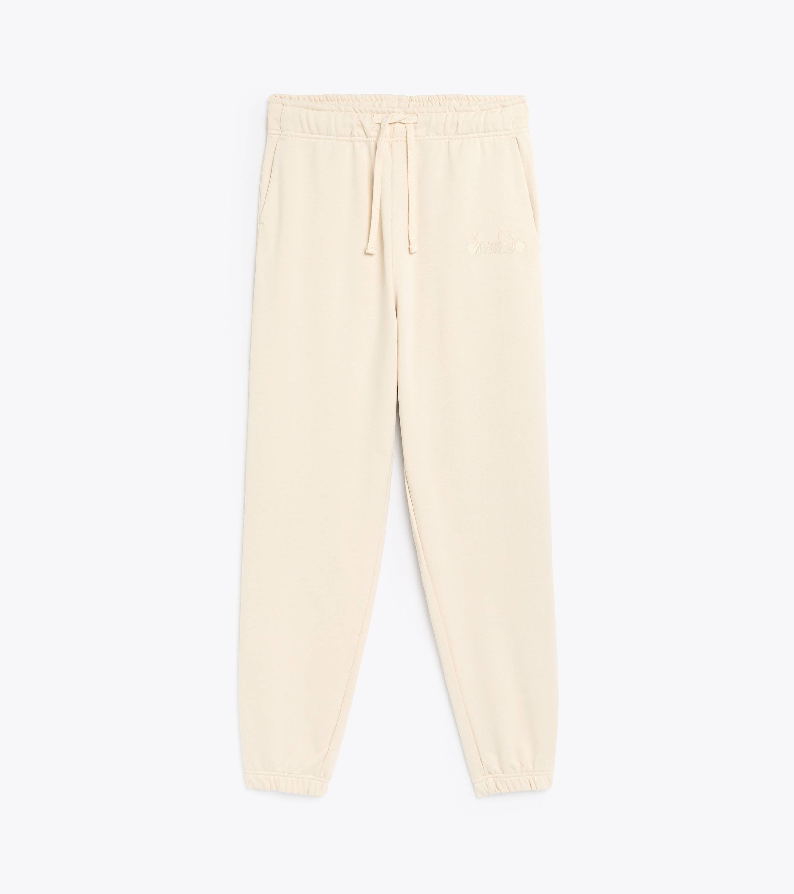 Pantalones deportivos de algodón - Unisex PANT SPW LOGO BLANCO CISNE - Diadora