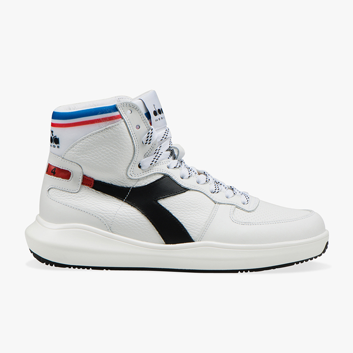 MI BASKET H LEATHER MDS, WHITE, large