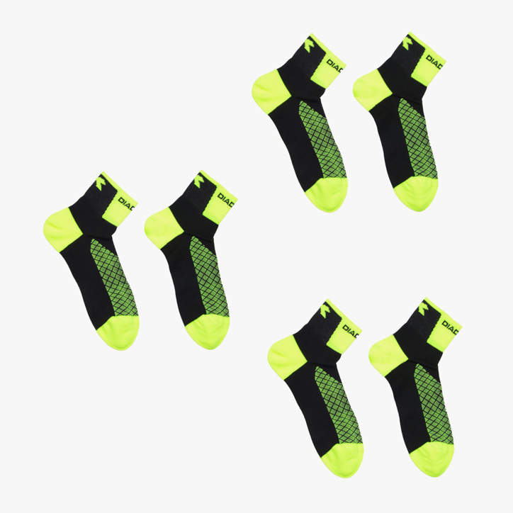 PRE PACK 3 SOCKS RACE, YELLOW, large