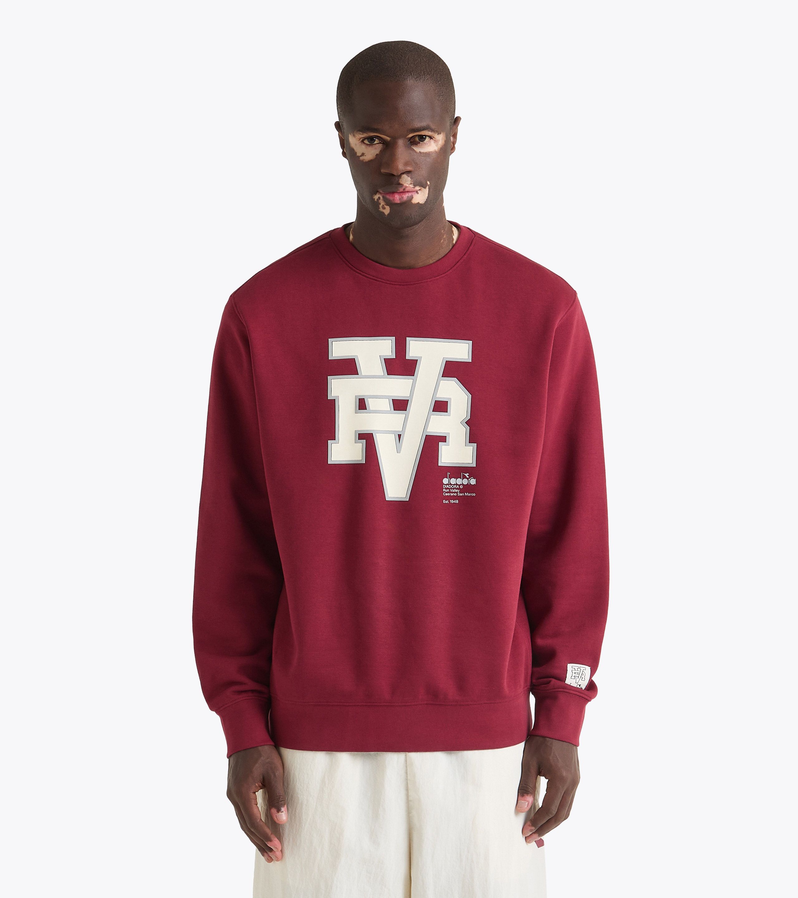 SWEATSHIRT CREW RUN VALLEY College-style inspired crewneck - Run