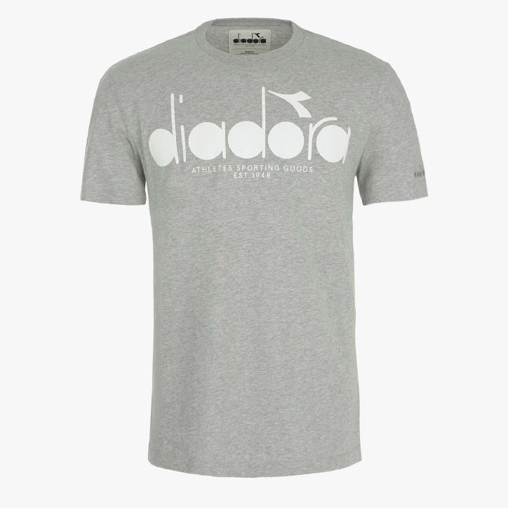 T-SHIRT SS BL, MÉLANGE GRIS MOYEN CLAIR , large