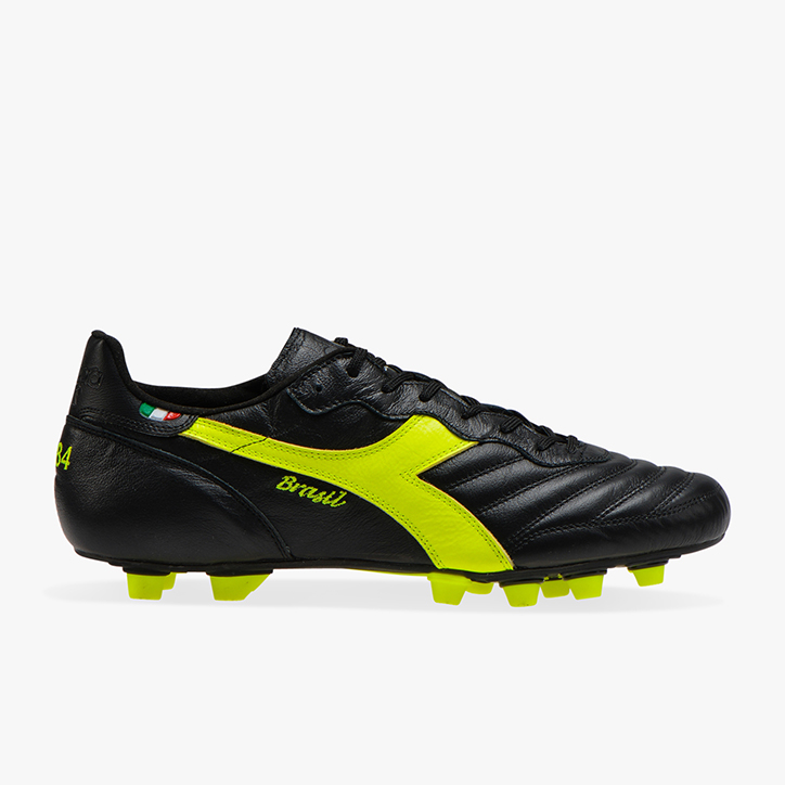 BRASIL ITALY K-PRO MDPU, BLACK/FLUO YELLOW DIADORA, large
