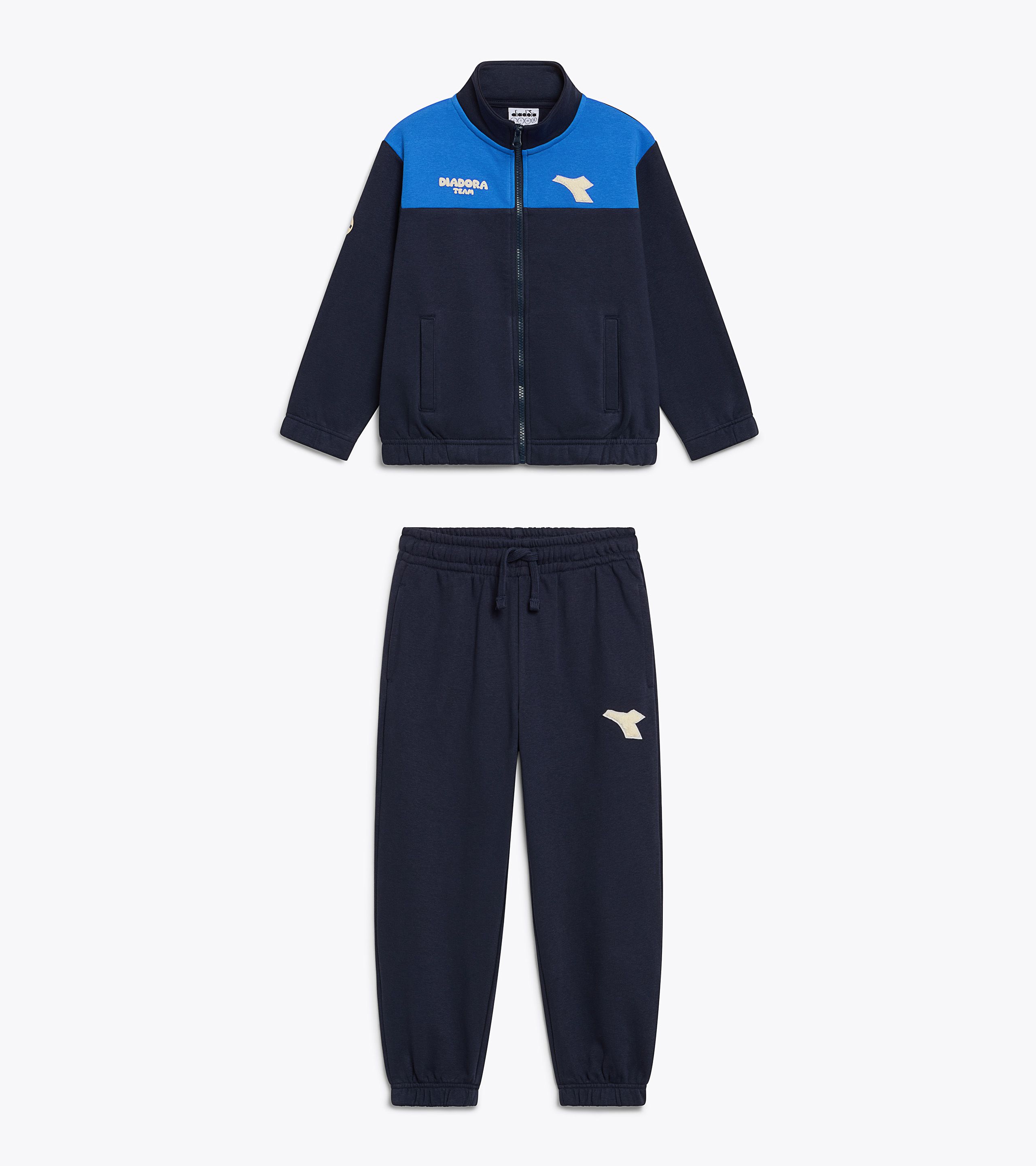 DIADORA セットアップ　ジャージ ゴールド/ネイビー/ブルー JB. TRACKSUIT FZ LOGO (BR) Trainingsanzug aus Triacetat - Regular