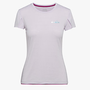 L. SS T-SHIRT, LAVANDER FOG, medium