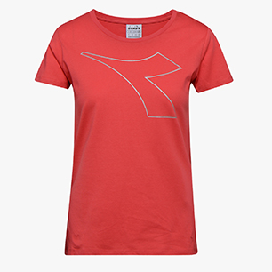 L.SS T-SHIRT FREGIO, GERANIUM RED, medium