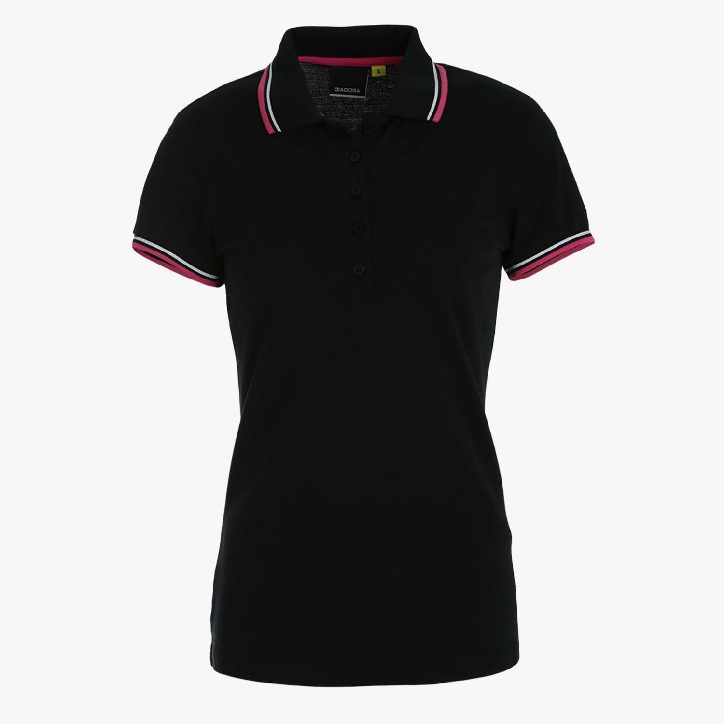 L.POLO SS PQ, BLACK, large