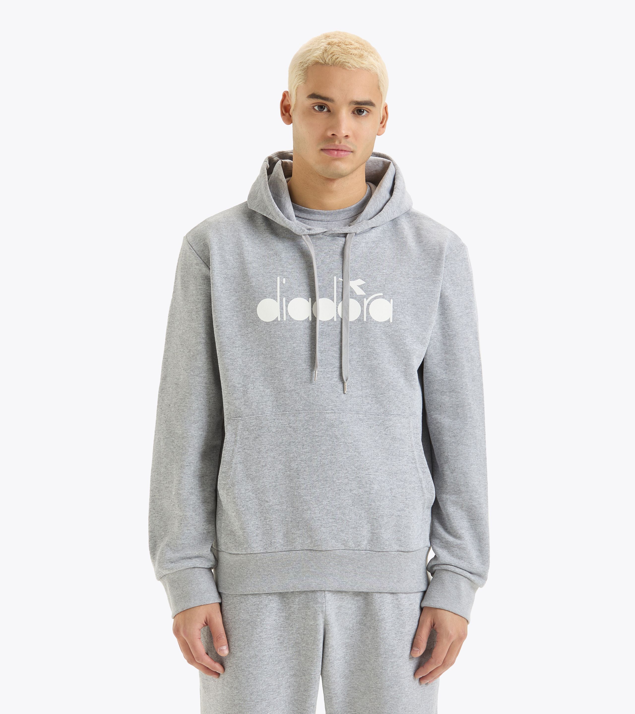 Diadora Men's Blocked Logo Hoodie Black Size Small main image 1