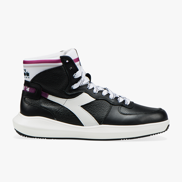 MI BASKET H LEATHER MDS, NERO, large