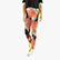FLOWERS LEGGINS, BLACK/LIVING CORAL, swatch