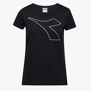 L.SS T-SHIRT FREGIO, BLACK, medium