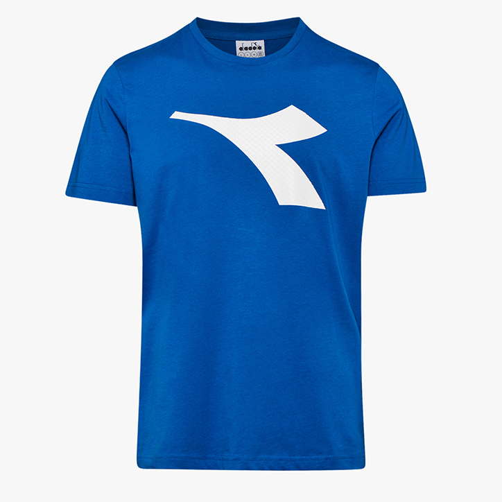 SS T-SHIRT LOGO, BLUE REFLEX, large