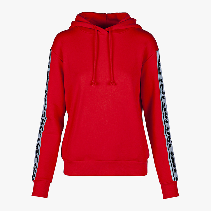 L. HOODIE TROFEO, POPPY RED, large