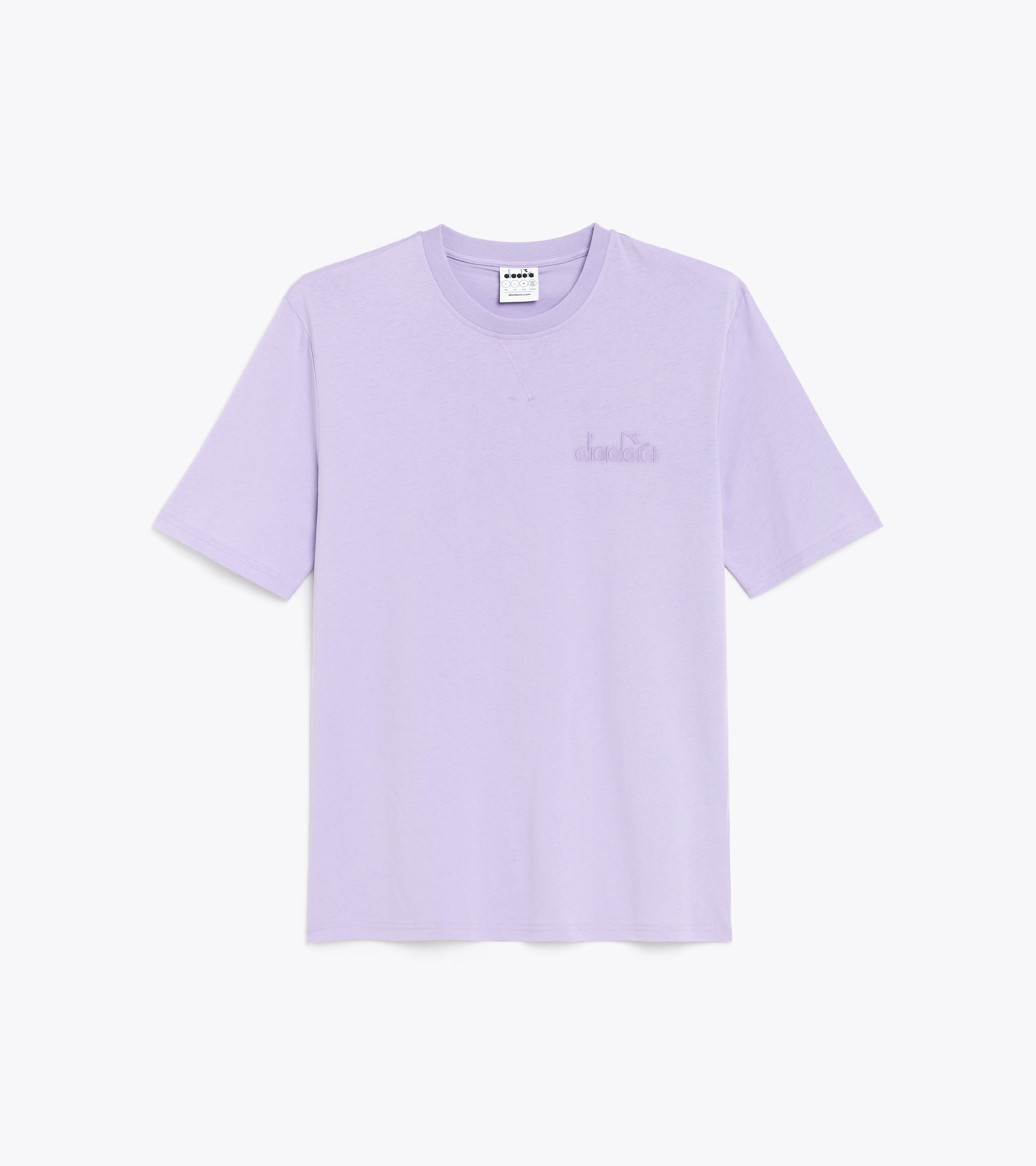 Cotton t-shirt - Gender neutral T-SHIRT SS SPW LOGO PURPLE ROSE - Diadora